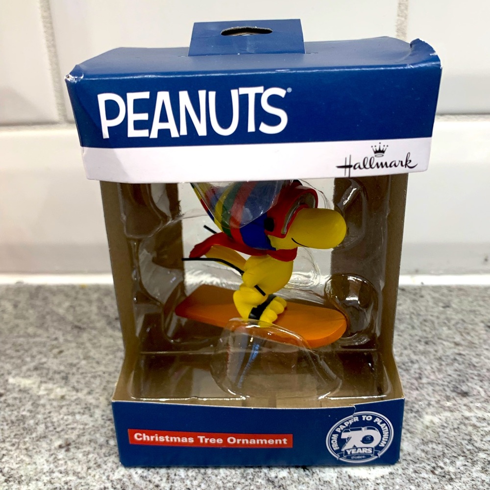 Peanuts Woodstock Skiing Ornament